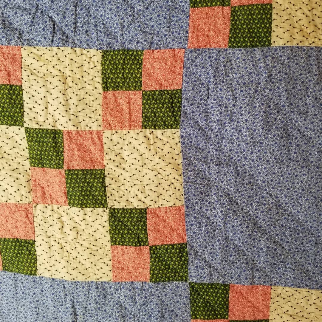 Lancaster Blue Calico Quilt