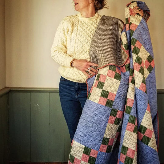 Lancaster Blue Calico Quilt