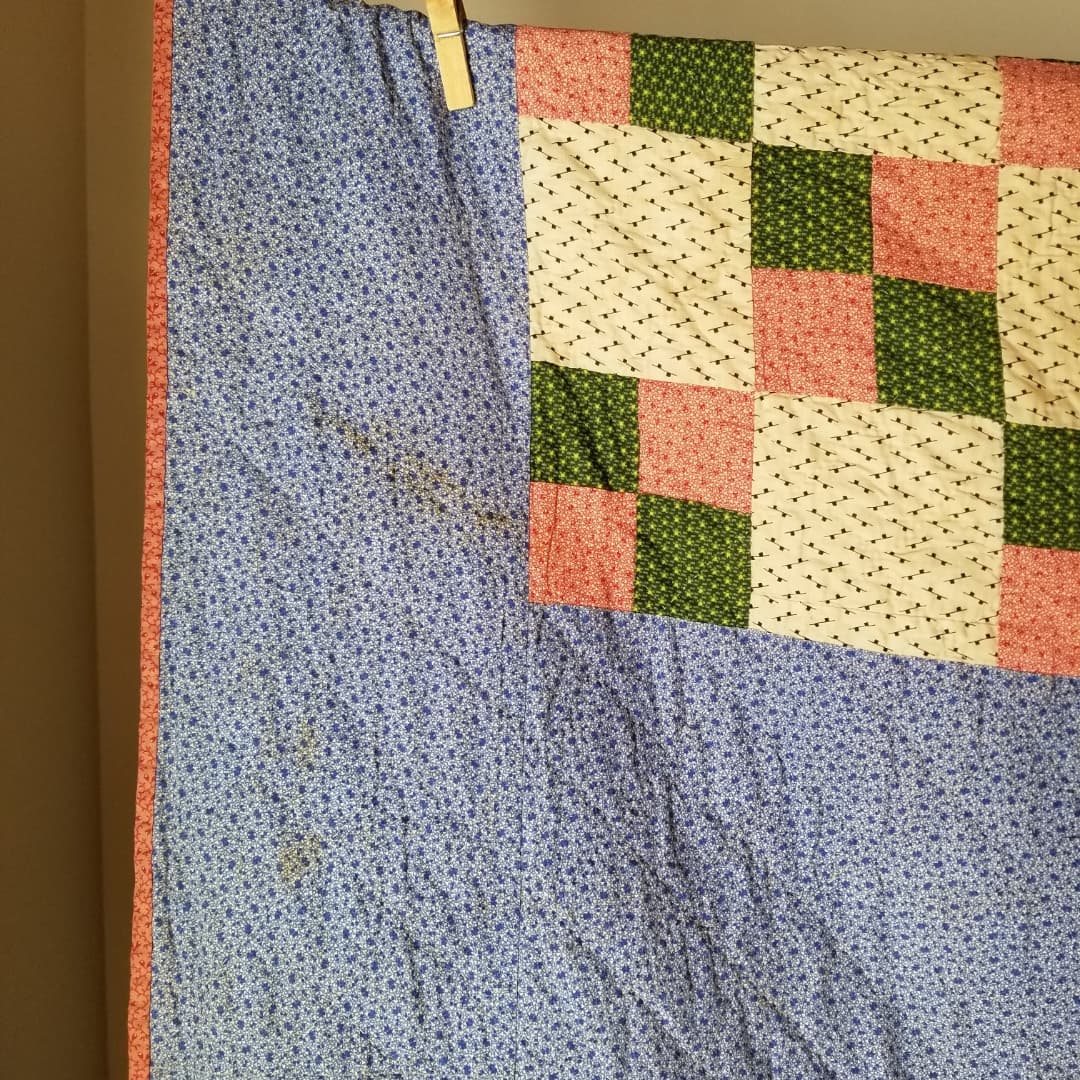 Lancaster Blue Calico Quilt