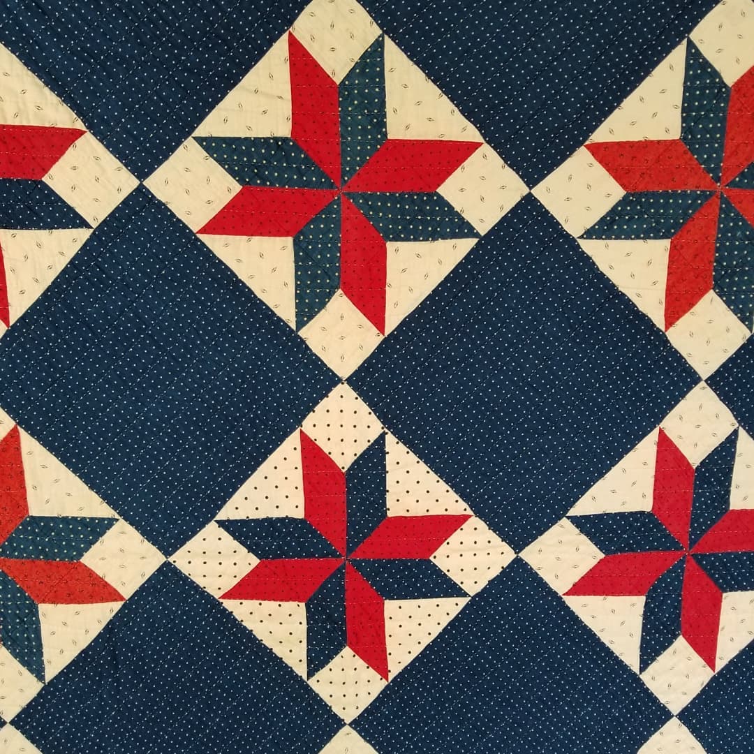 Red White and Blue Feed Back Quilt