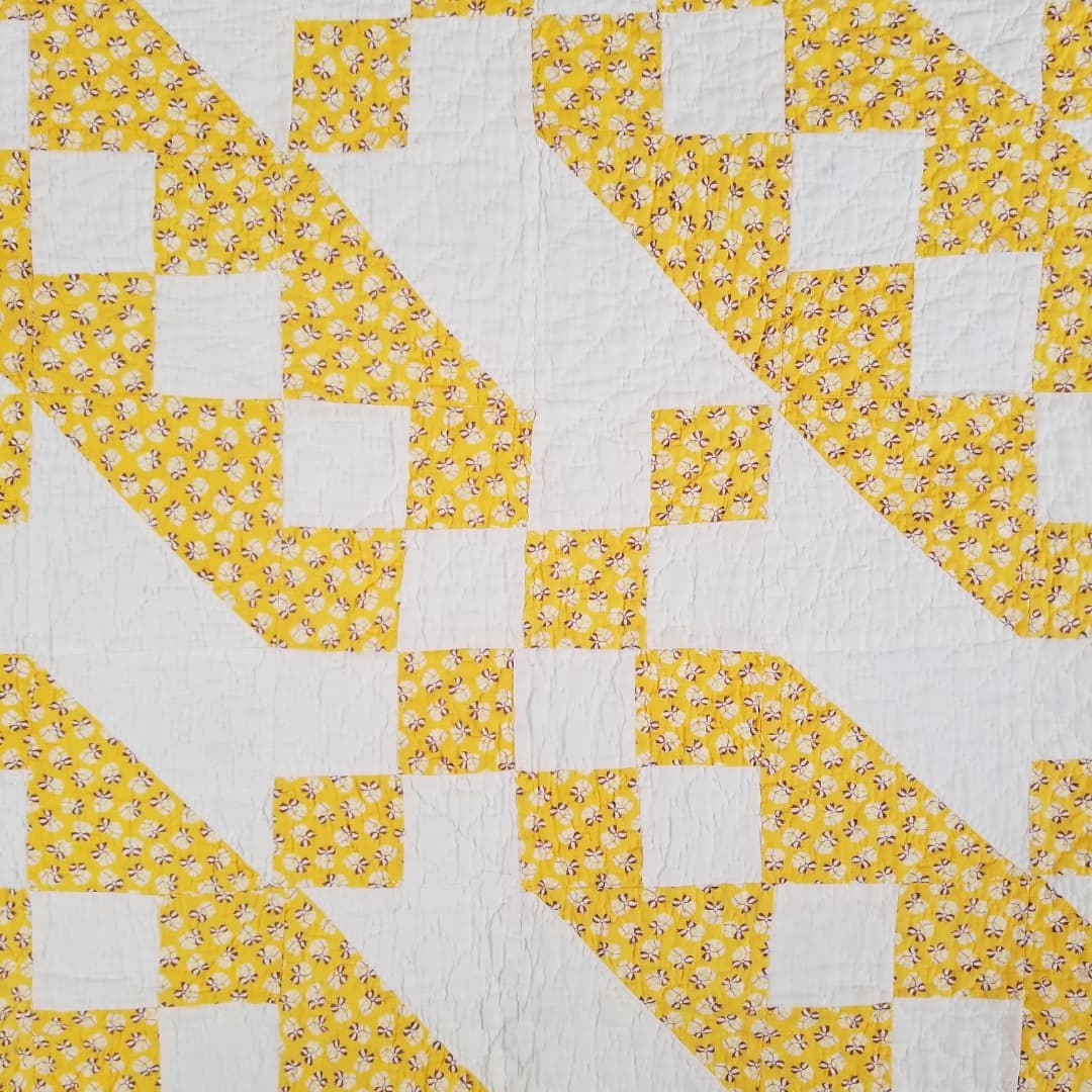 Yellow Jacob's Ladder Quilt