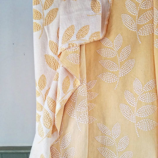 Sun Yellow, Cotton Coverlet