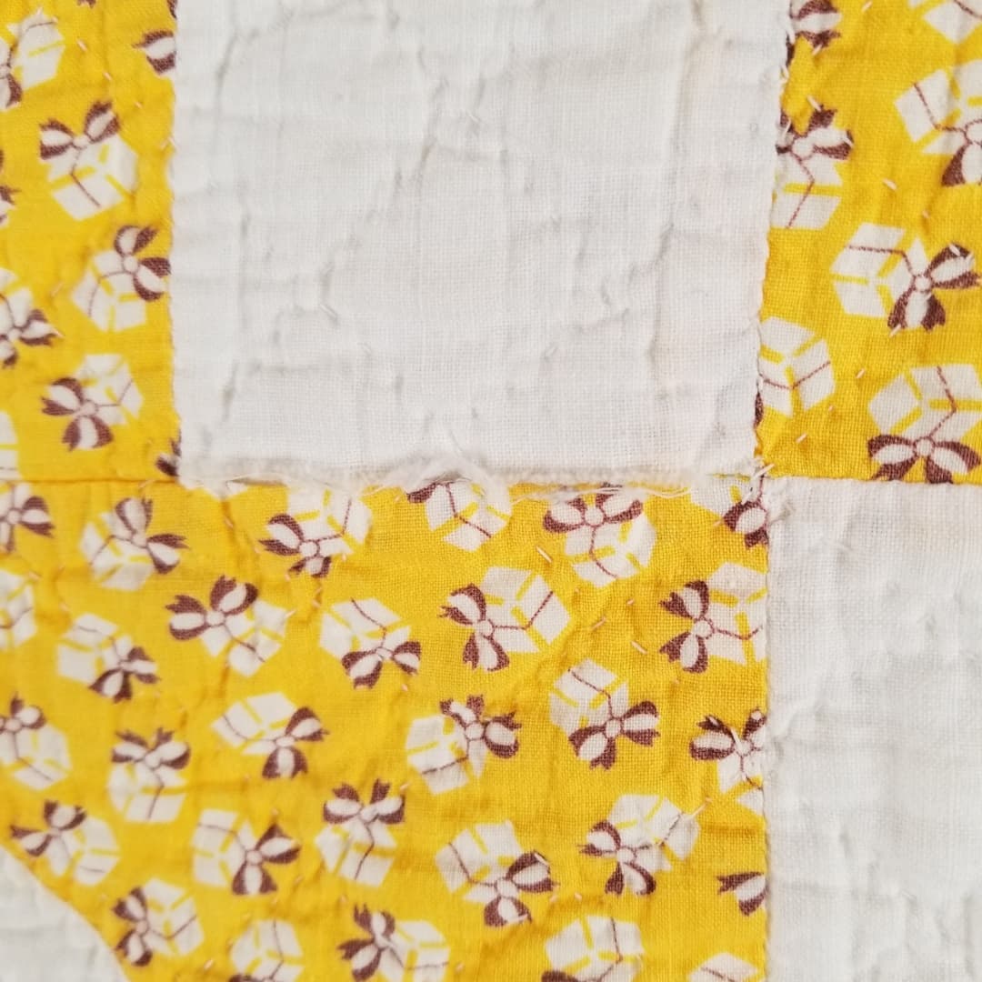 Yellow Jacob's Ladder Quilt