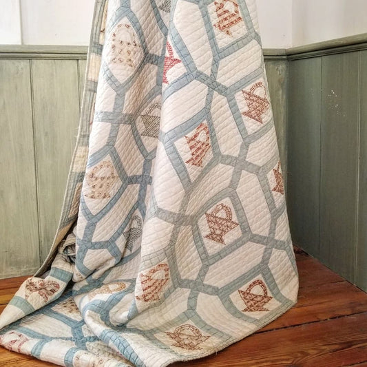 Baby Blue Basket Quilt
