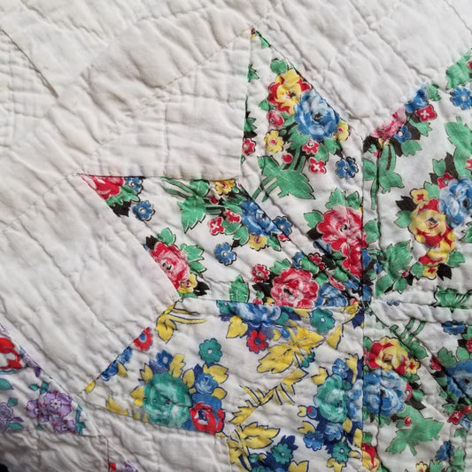 Floral 8pt Star Quilt