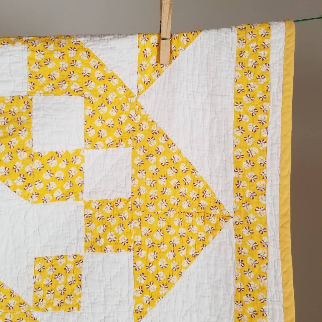 Yellow Jacob's Ladder Quilt