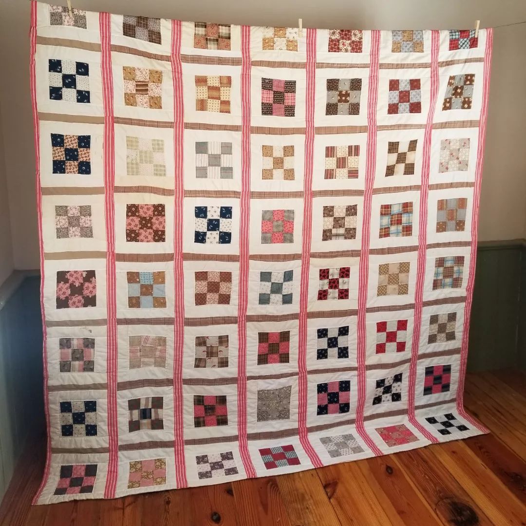 9 Patch Quilt with Surprise Backing