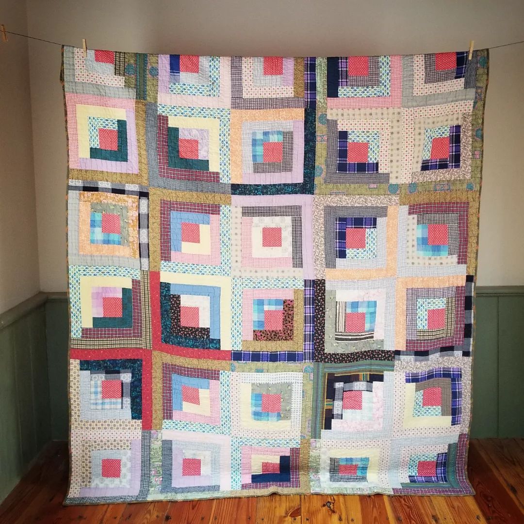 Midcentury Log Cabin Quilt