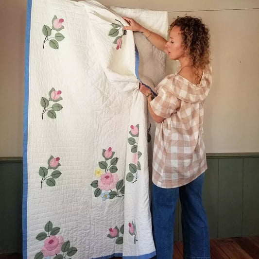 Rose Applique Quilt 6