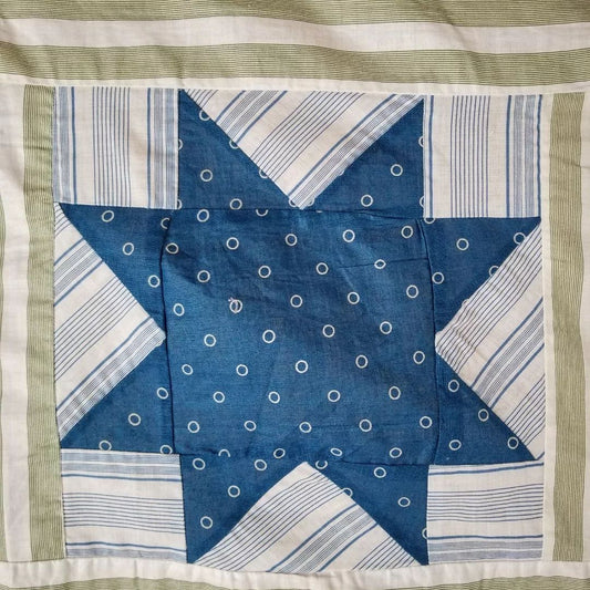 Green and Indigo Evening Star TOP