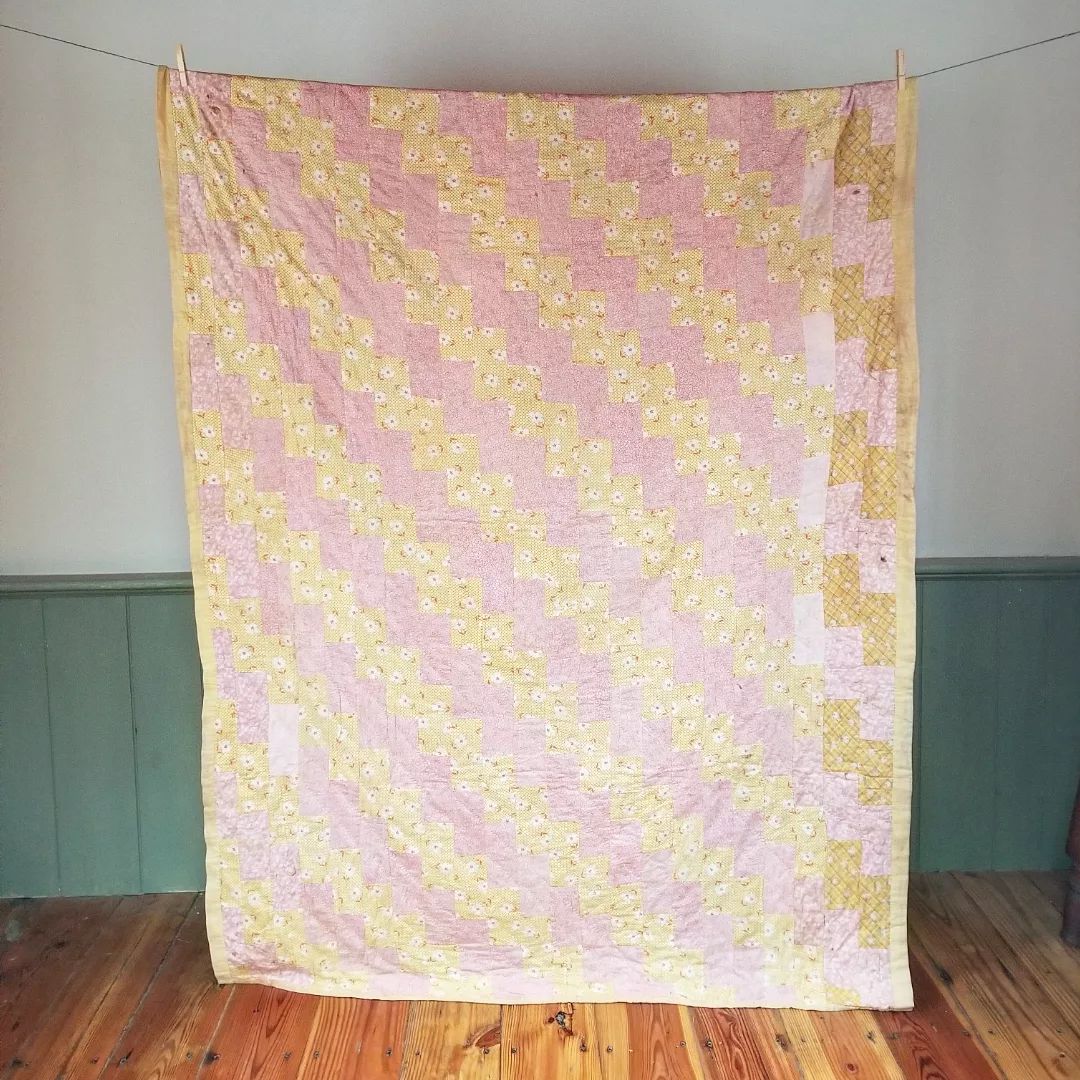 Pink Flour Sack Quilt 2