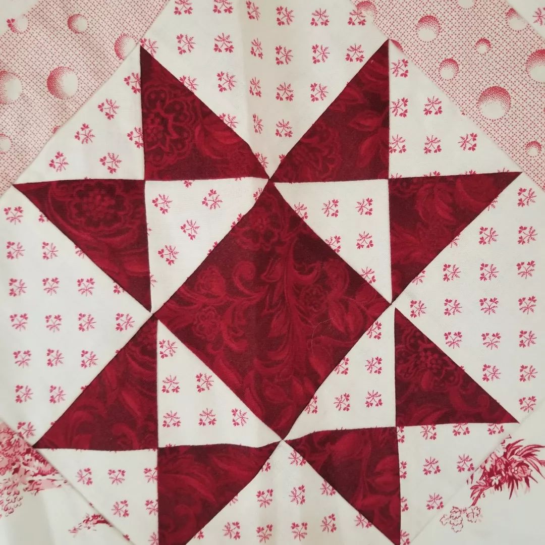 French Pastoral Toile Quilt TOP