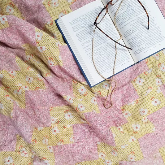Pink Flour Sack Quilt 2