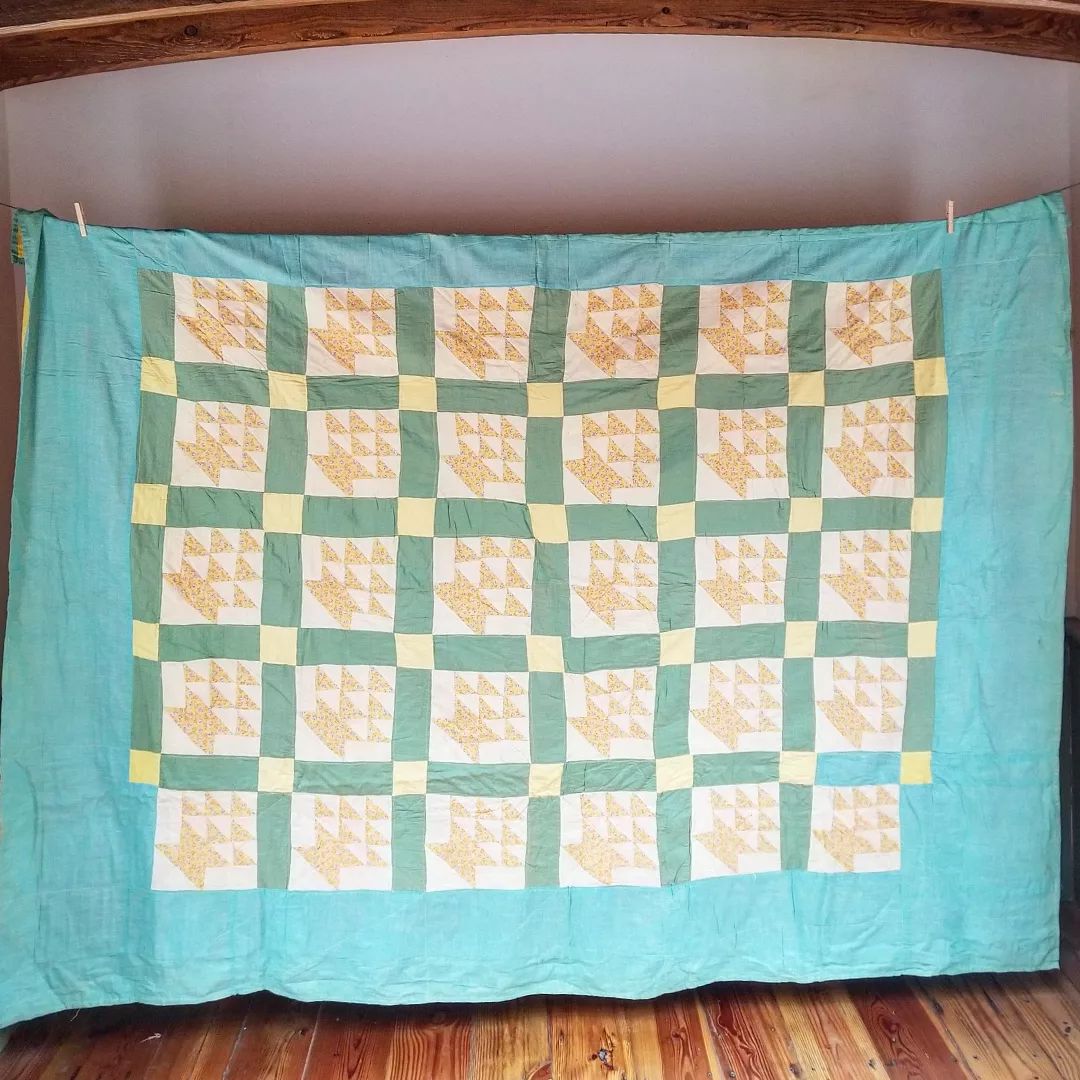 Baskets, Quilted Coverlet (large!)