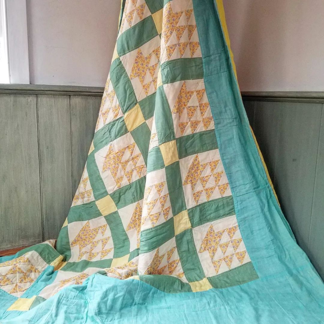 Baskets, Quilted Coverlet (large!)