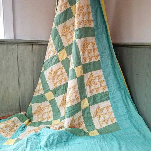 Baskets, Quilted Coverlet (large!)
