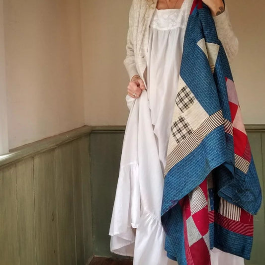 Indigo Patch Quilt TOP