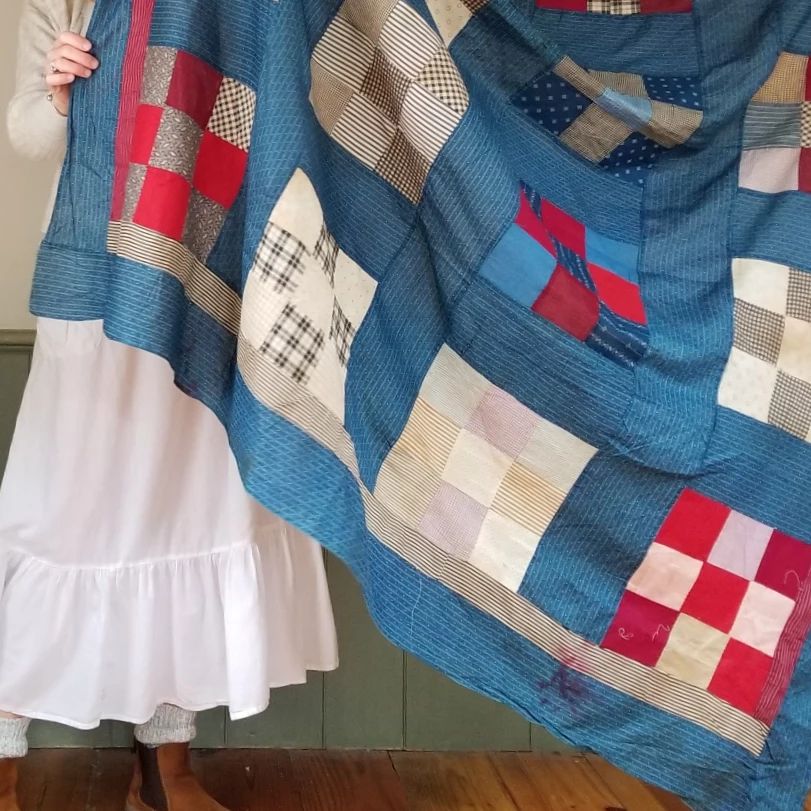 Indigo Patch Quilt TOP