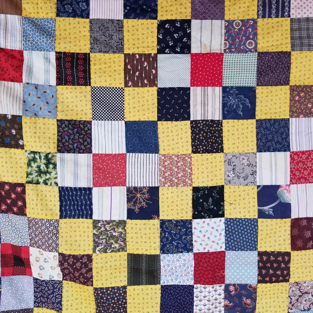 Yellow Patch Quilt TOP