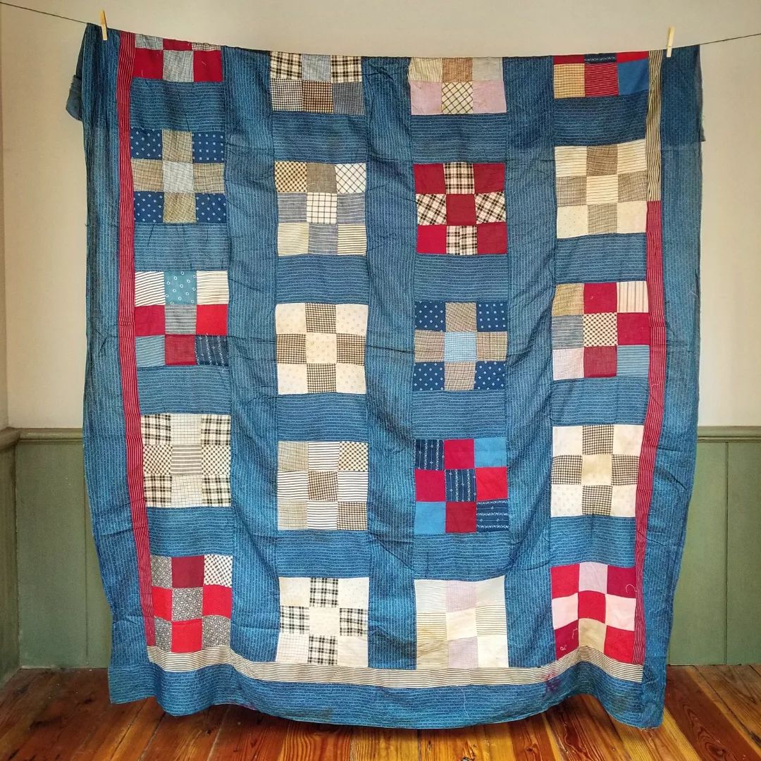Indigo Patch Quilt TOP
