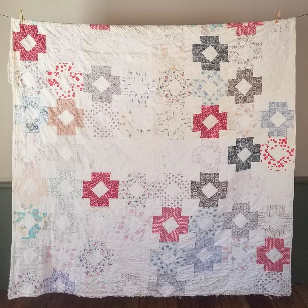 Beloved, Faded Quilt on White