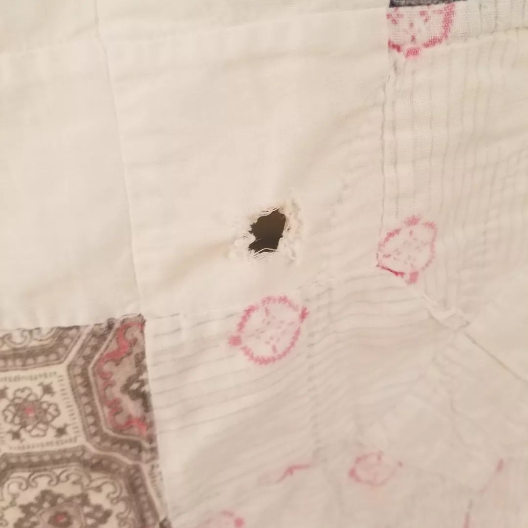 Beloved, Faded Quilt on White