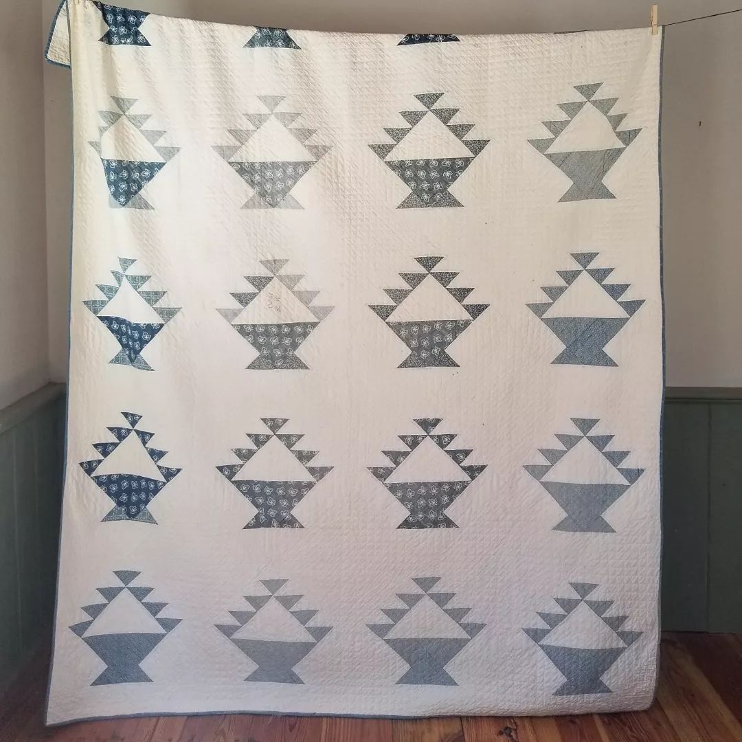 Indigos Basket Quilt