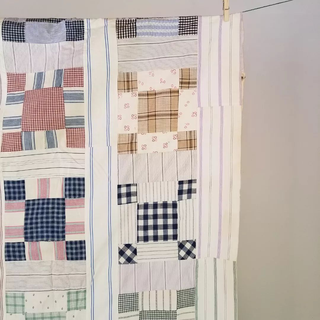 Shirting Patch Quilt TOP