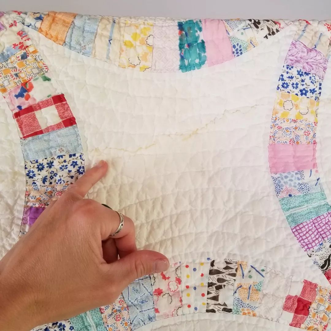 Purple Bound Wedding Rings Quilt