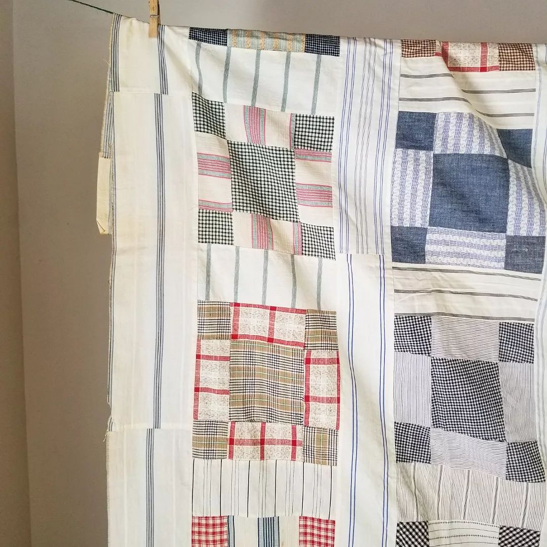 Shirting Patch Quilt TOP