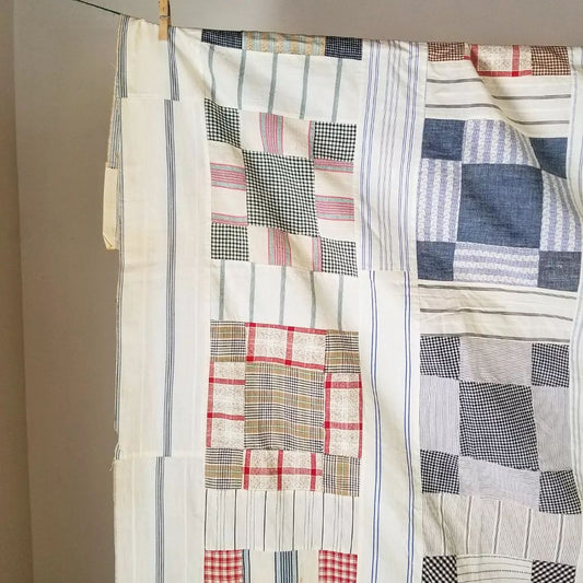 Shirting Patch Quilt TOP