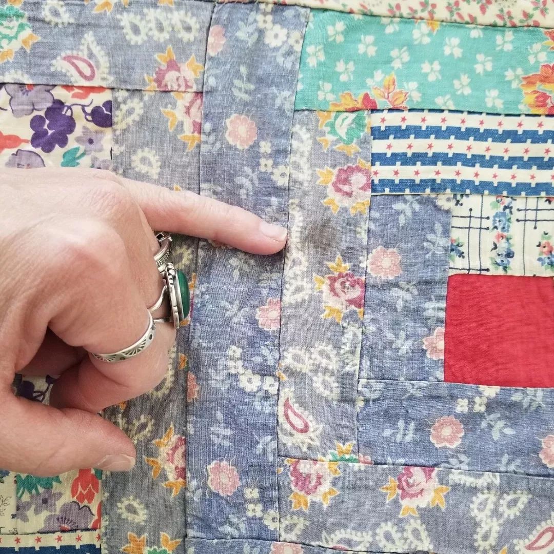 Floral Log Cabin