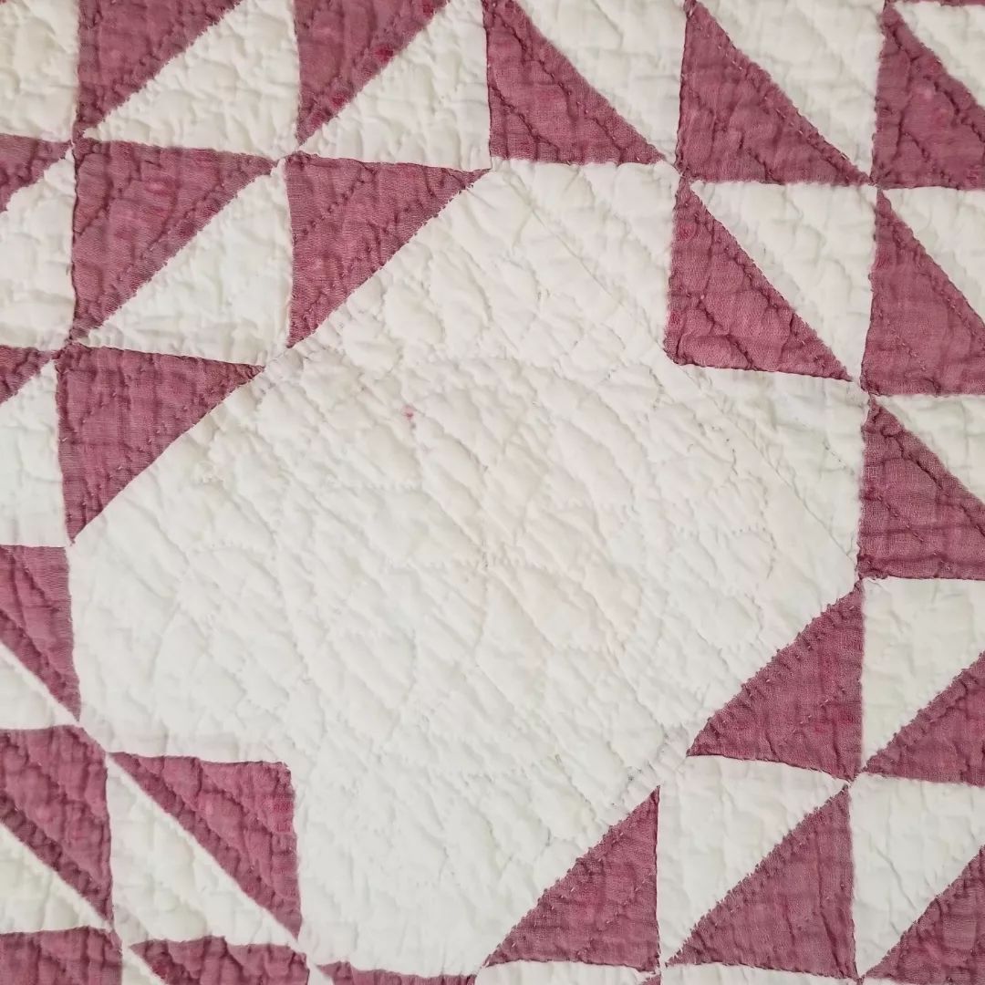Burgundy Ocean Waves Quilt
