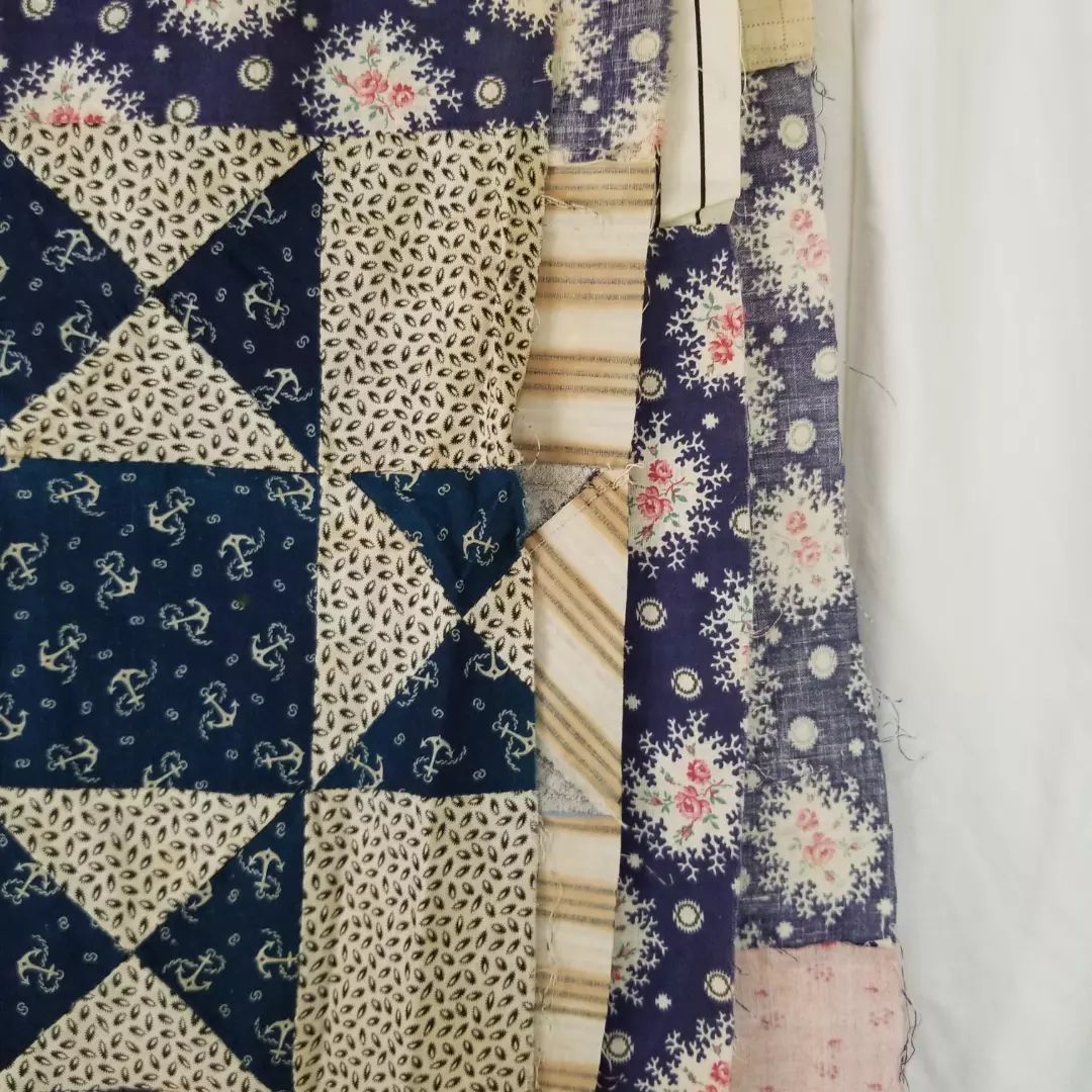 Floral Ohio Star Quilt TOP