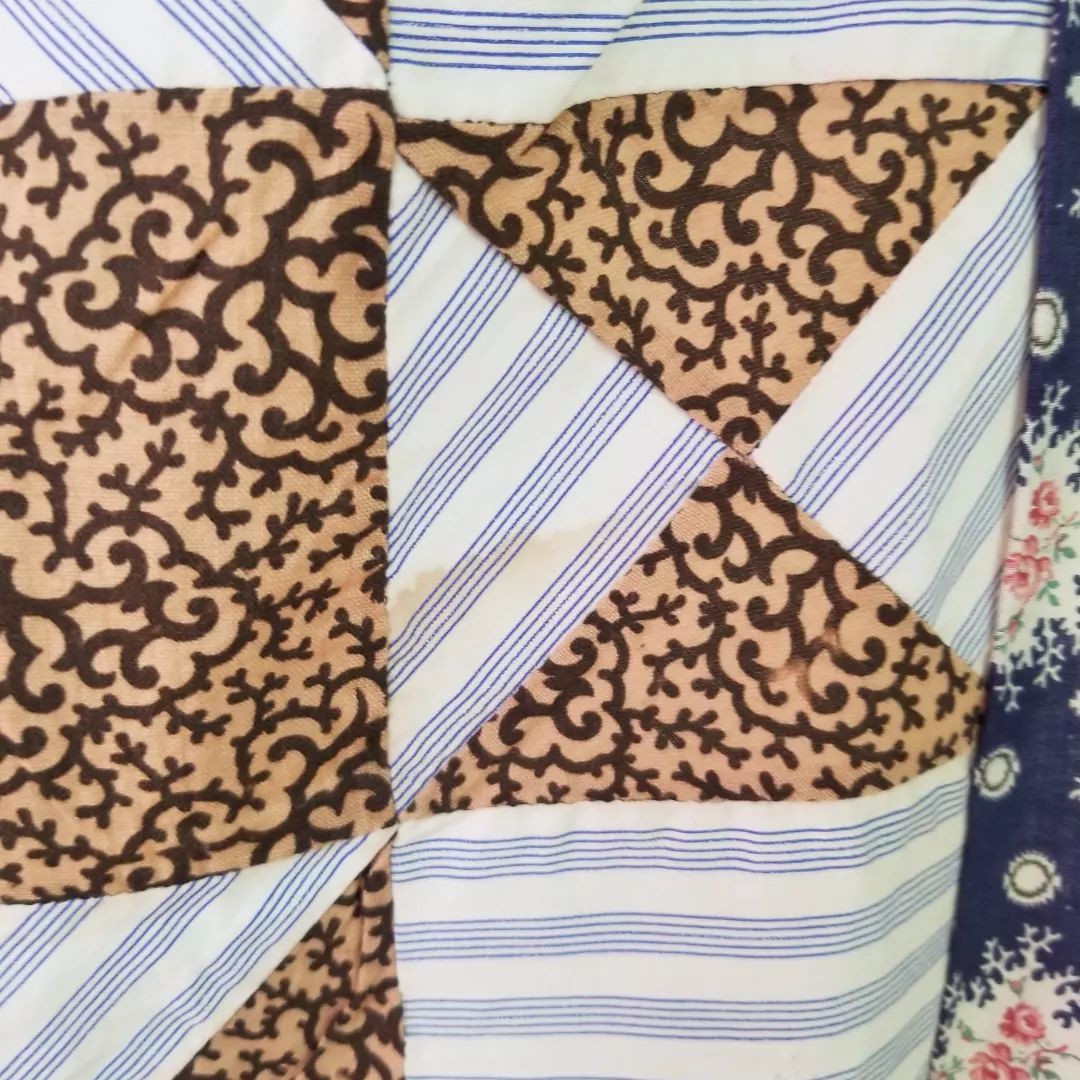 Floral Ohio Star Quilt TOP