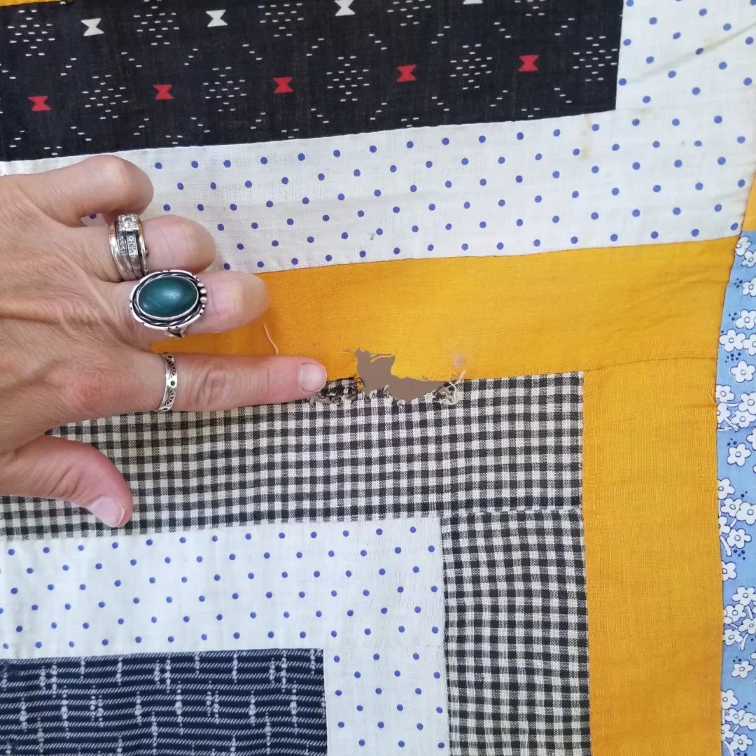 Cheddar Cabin Quilt TOP