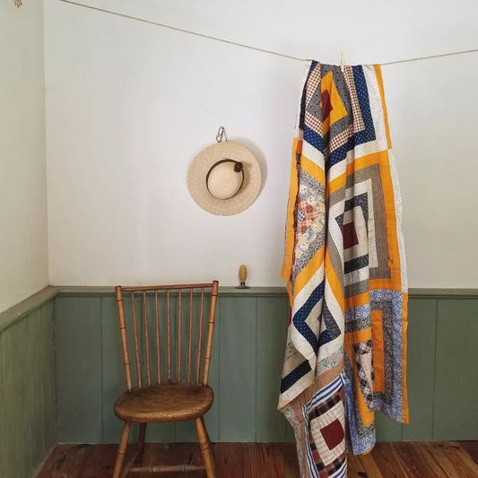 Cheddar Cabin Quilt TOP