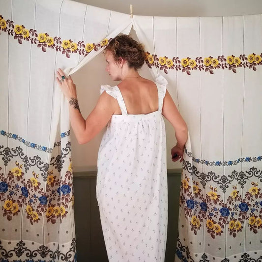 Hand Sewn Curtain Panels, Set of 2