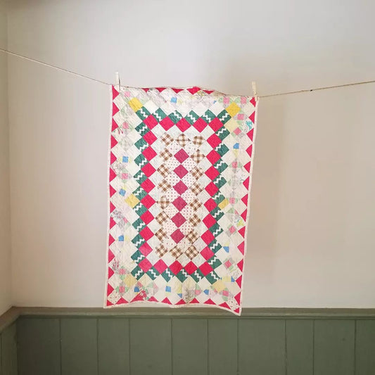 Early 20th century Mini Quilt