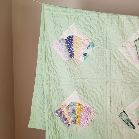 Green Fan Quilt