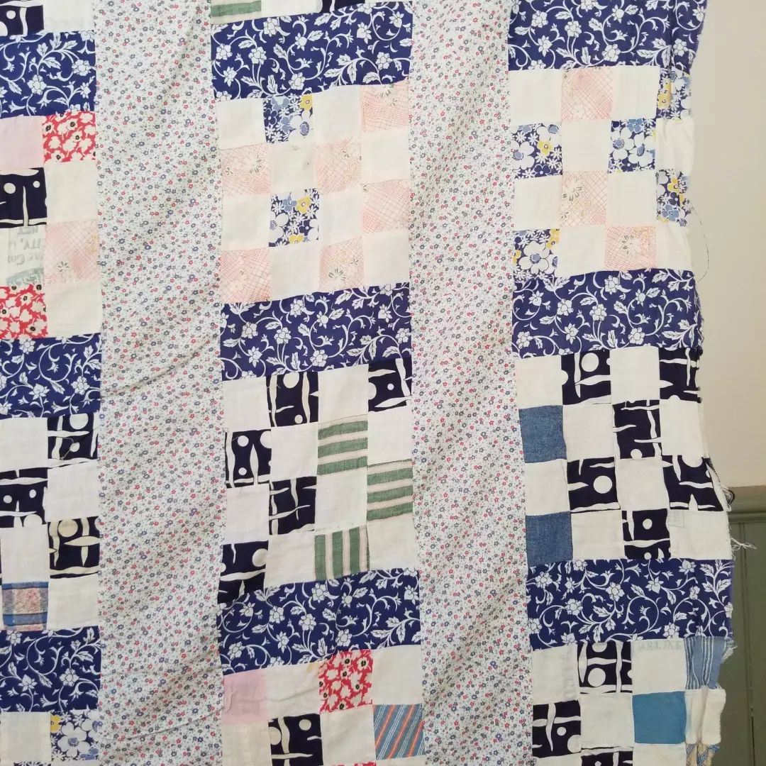 12 Patch, Sugar Sack Quilt Top