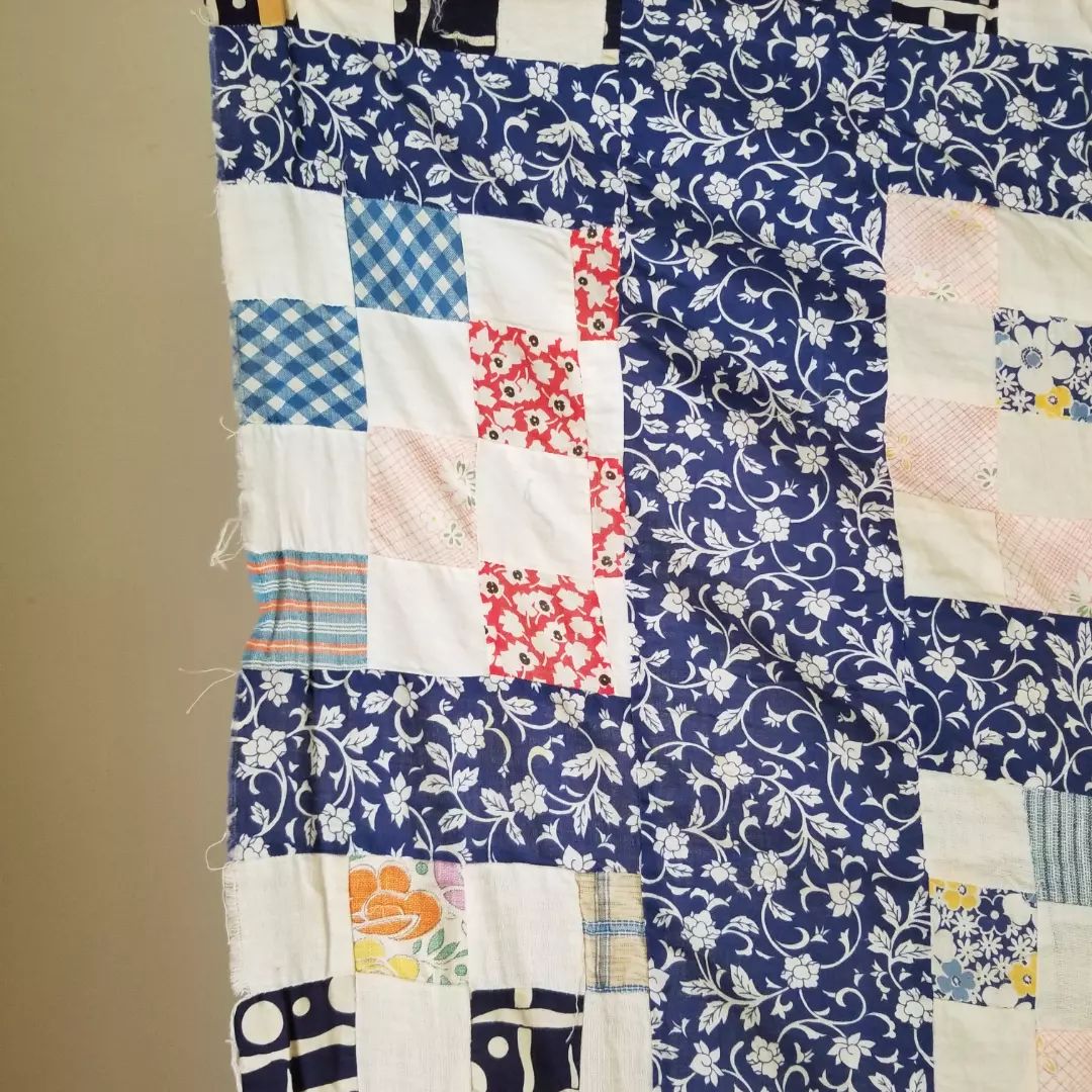 12 Patch, Sugar Sack Quilt Top