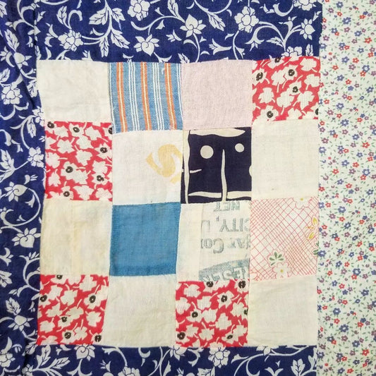 12 Patch, Sugar Sack Quilt Top