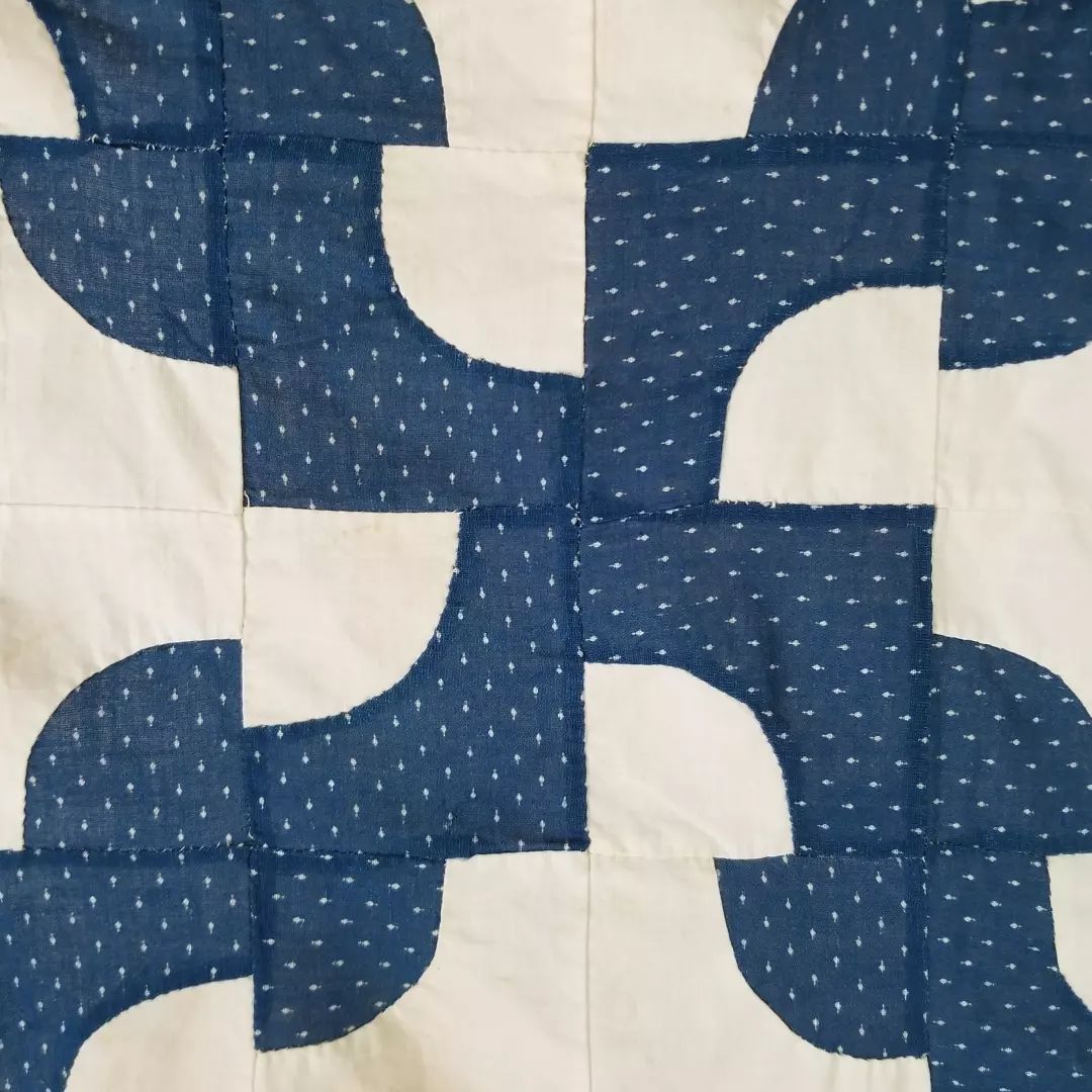 Drunkard's Path Quilt Top