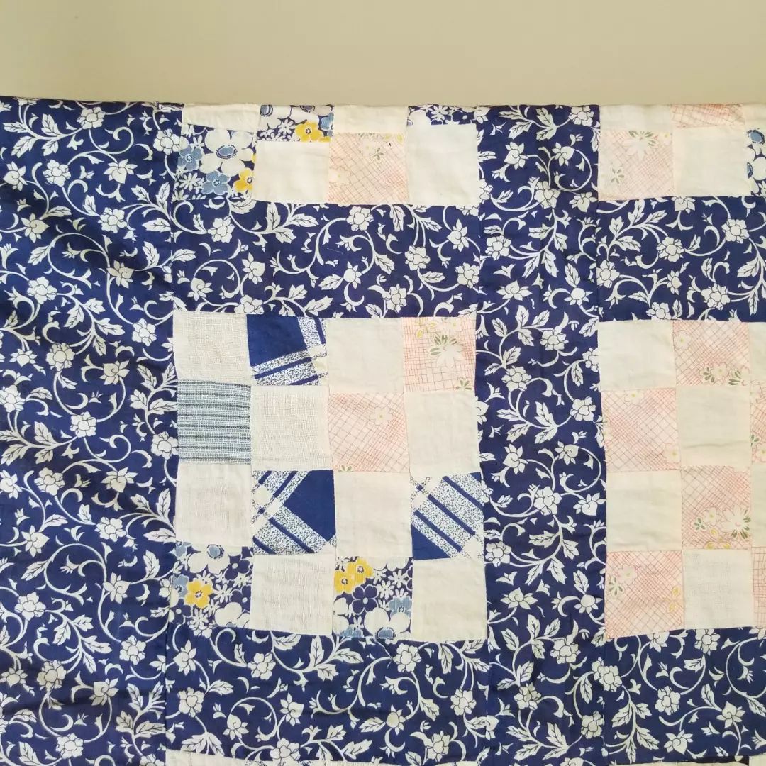 12 Patch, Sugar Sack Quilt Top