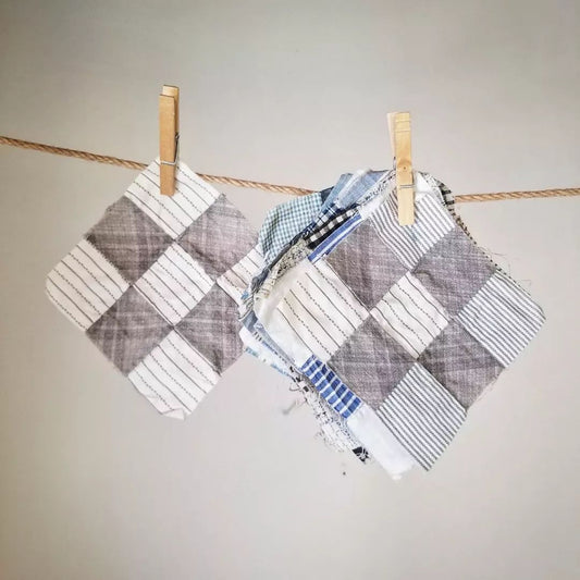 Set of 12 Sm 9 Patch Quilt Blocks