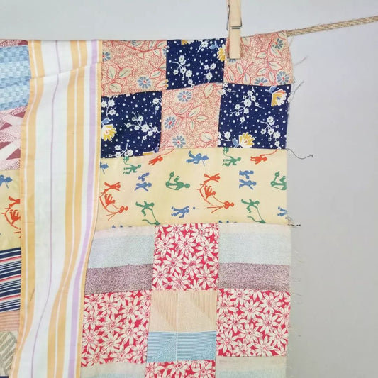 9 Patch Sashing Quilt Top