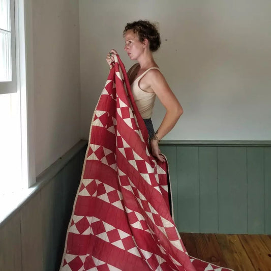 Turkey Red, Antique Quilt