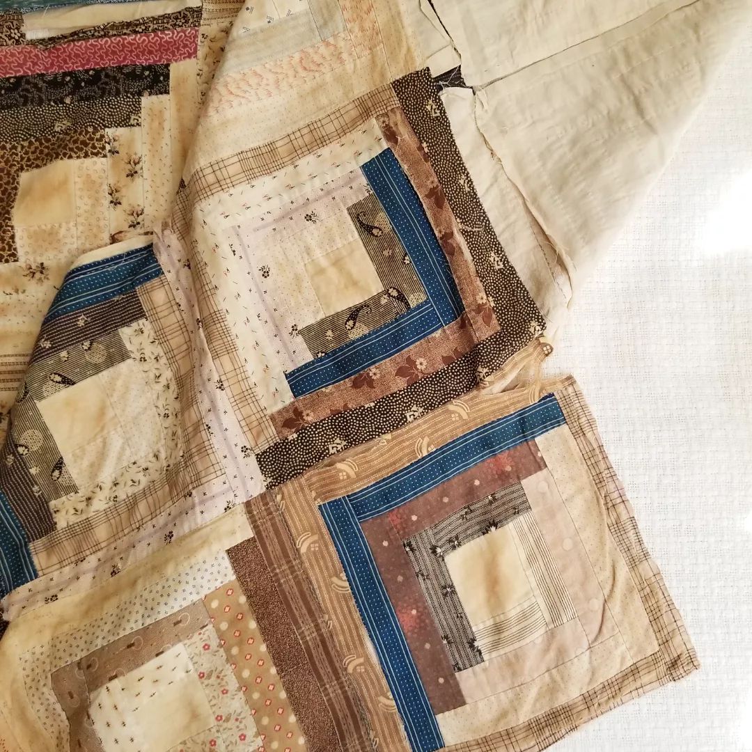 Log Cabin Quilt Top