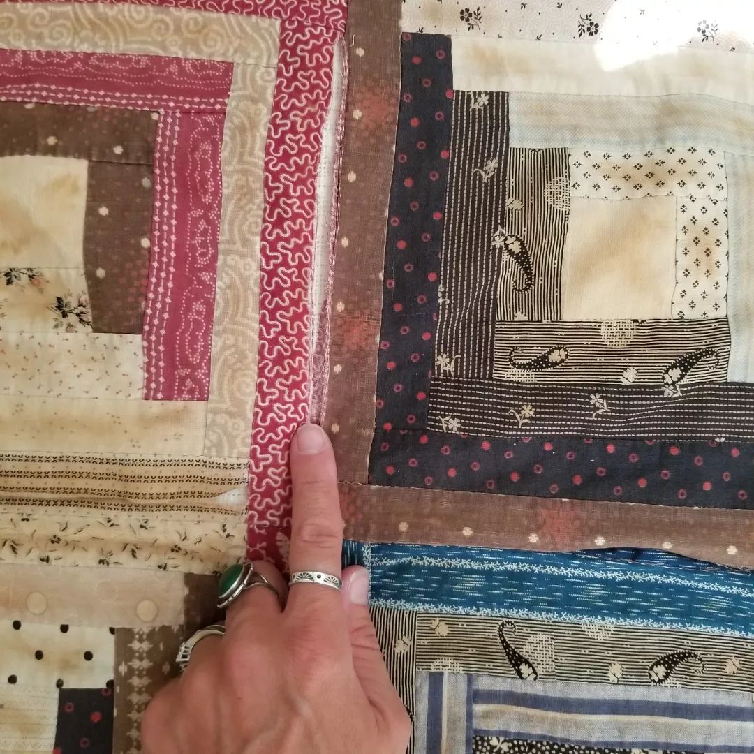 Log Cabin Quilt Top